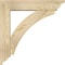 Ekena Millwork Thorton Traditional Rough Sawn Bracket w/ Offset Brace, Douglas Fir, 6"W x 26"D x 26"H BKT0604X26X26THR01RDF - alternate 2
